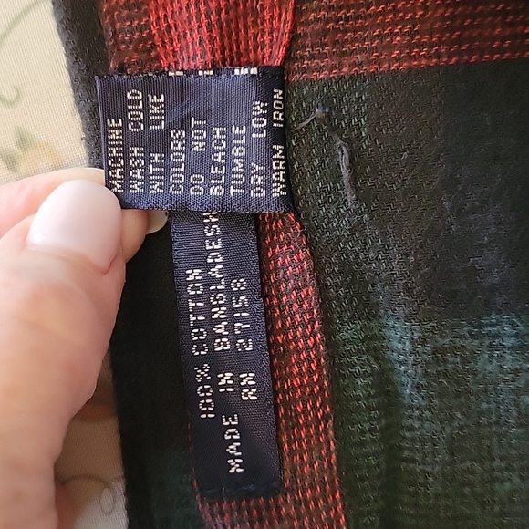 London Fog Button-down Flannel - Picture 5 of 7